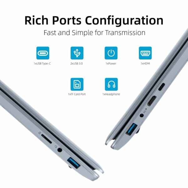 Geviar Laptop Computer 15.6'' with 1080P FHD Display, Quad-Core Intel Celeron N5095 Processors, 12GB DDR4 512GB SSD,Windows 11 Laptop Computers (AN-X17)