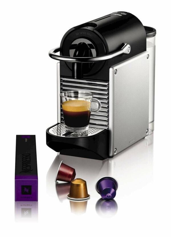 Nespresso Pixie Coffee Machine, Aluminium by Magimix, 0.7L