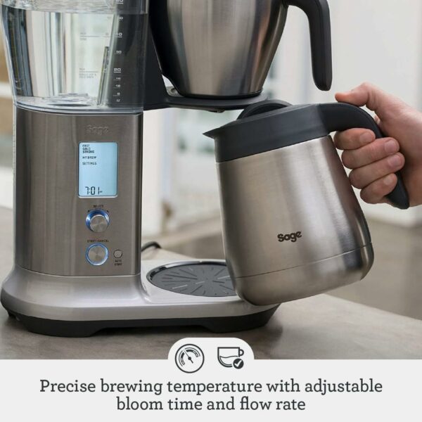 Sage - The Precision Brewer Thermal Coffee Brewer - LCD Screen With 5 Presets, Brushed Stainless Steel
