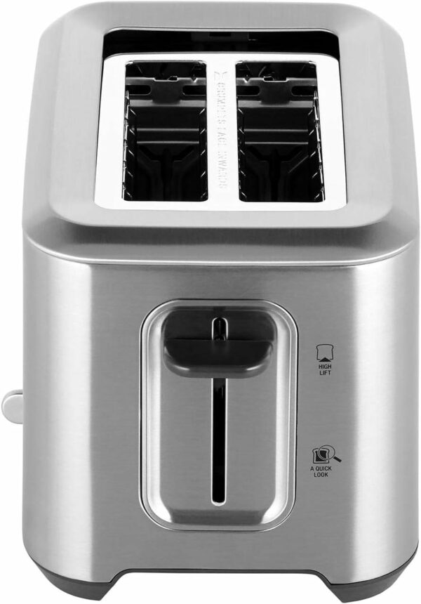 Sage - The 'A Bit More' Toaster 2 Slice With Wide Slots - 5 Settings Including A Bit More, Fruit Bread, Crumpet & Frozen - Brushed Stainless Steel