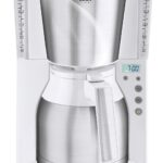 Melitta Filter Coffee Machine with Insulated Jug, Timer Feature, Aroma Selector, Look Therm Timer, White/Brushed Steel, 1011-15