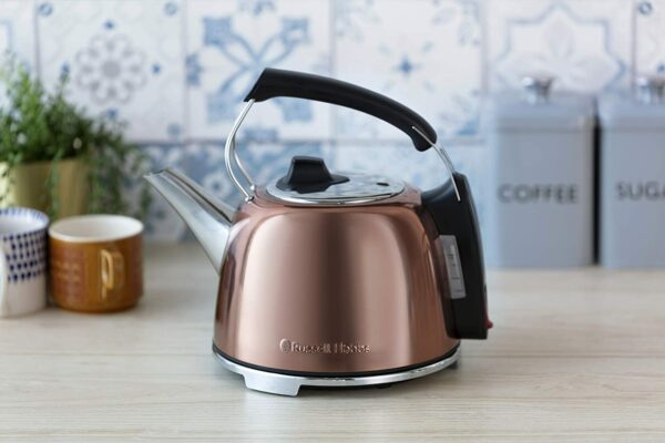 Russell Hobbs 25861 K65 Anniversary Electric Kettle, Metal, 3000W, 1.2litres, Copper
