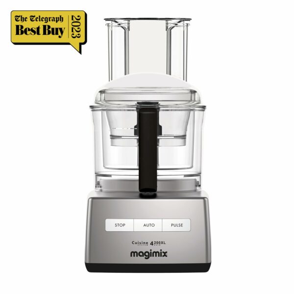 Magimix 4200XL Food Processor | 3L BPA-Free Bowl | Quiet & Powerful Motor | Multifunctional 6 in 1 Solution | Satin | 18471