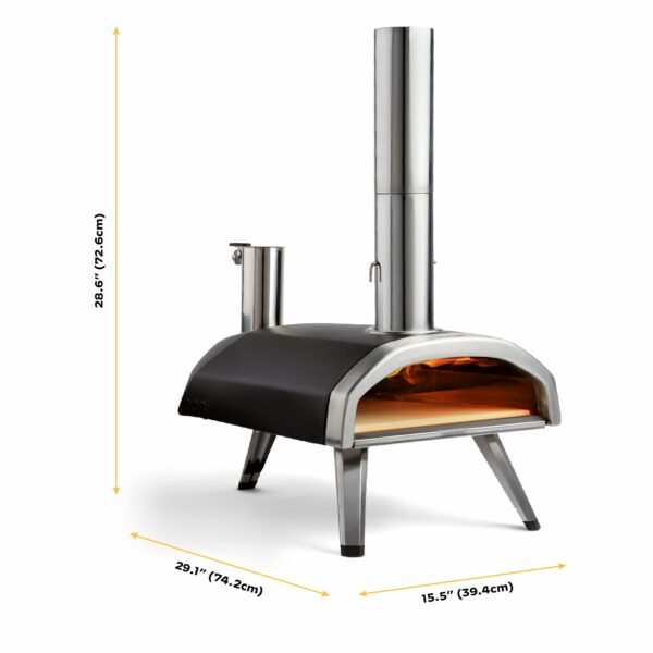 Ooni Fyra 12 Wood Fired Outdoor Pizza Oven – Portable Hard Wood Pellet Pizza Oven – Ideal for Any Outdoor Kitchen - Outdoor Cooking Pizza Maker - Backyard Pizza Ovens - Pizza Oven Countertop