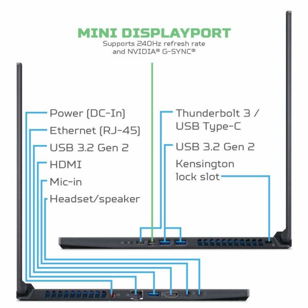Acer Predator Triton 500 PT515-52-73L3 Gaming Laptop, Intel