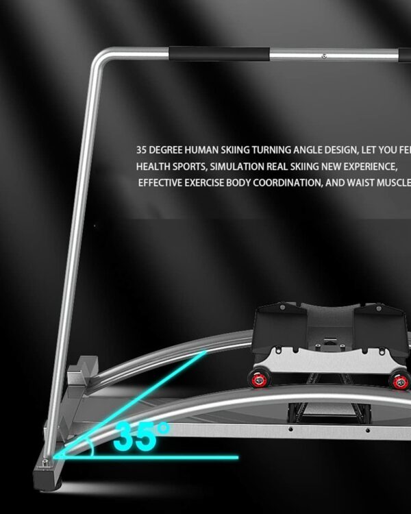 Ski Trainer Machine, Elliptical Cross Trainer, Cardio Exercise Equipment, Accurate Simulation Of Skiing, Indoor Exercise Machine, for Hockey, Ice Skating, Tennis, Skiing