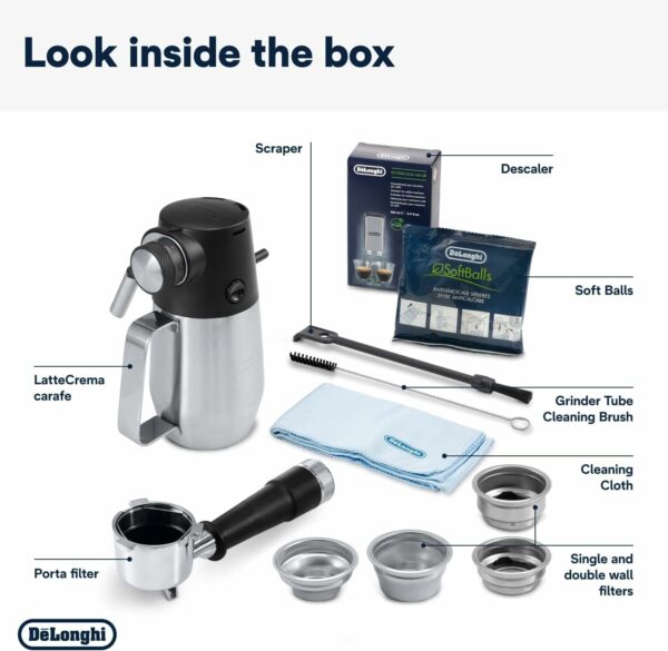 De'Longhi La Specialista Maestro EC9865.M Cold Brew Coffee, Manual Coffee Machine, Cold Extraction Technology, Smart Tamping Station, 8 Hot & Cold Recipes, Manual and Automatic Milk Frothing, Metal