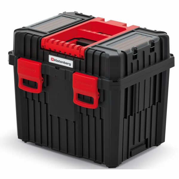 Rolling Workshop Tool Box with Clamping Fasteners Modular Reinforced Wall Structure 45 x 36 x 64 cm (with Plastic Closure)