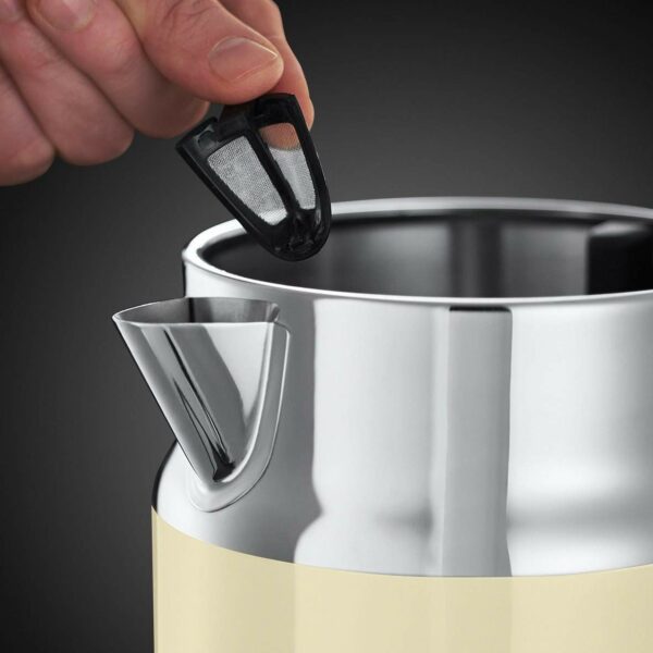 Russell Hobbs 21672 1.7l Capacity 360° Base Retro Vintage Kettle, Cream