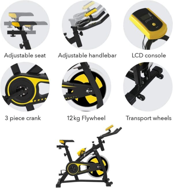 Nero Sports exercise bike KINOMAP bluetooth connection indoor cycling Training Studio Cycles 24 Month warranty