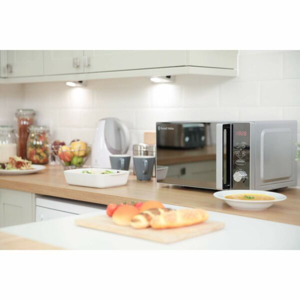 Russell Hobbs RHM2076S Freestanding Compact Microwave, 800 W, 20 liters, Silver