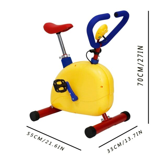 PDKJNID Kid Stationary Bike Fun And Fitness Exercise Equipment For Kids, Adjustable Resistance And Seat Height Children Indoor Outdoor Sports Bike, For Boys Girls Ages 3-8 Year Old