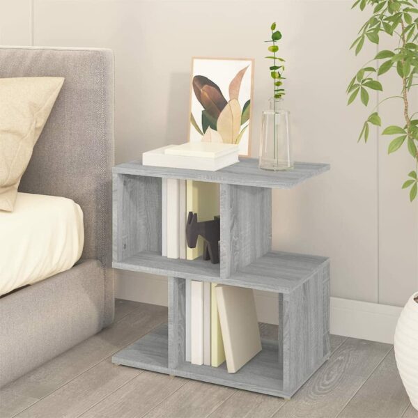 vidaXL 2x Bedside Cabinets Bedroom Nightstand End Table Telephone Stand Side Table Bed Drawer Cabinet with Storage Grey Sonoma Engineered Wood