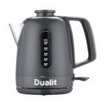 Dualit Domus Kettle | 1.5 L 3KW Jug Kettle | Grey | Dual Measuring Windows | Fast Boiling Kettle With Patented Sure Pour™ Technology | BPA Free Electric Kettles