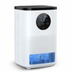 Dehumidifier for Home, 1.6L（54.11 oz) Dehumidifiers for Drying Clothes 2 Mode Auto Shut Off & 24H Timer Touch Control 7-Color Lights Quiet Dehumidifier for Bedroom Bathroom Basements Closet RV