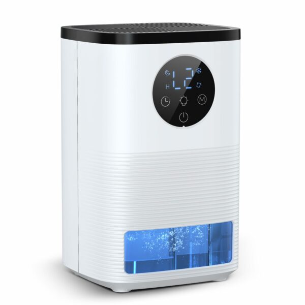 Dehumidifier for Home, 1.6L（54.11 oz) Dehumidifiers for Drying Clothes 2 Mode Auto Shut Off & 24H Timer Touch Control 7-Color Lights Quiet Dehumidifier for Bedroom Bathroom Basements Closet RV