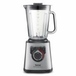 Tefal Perfect Mix High Speed Blender, Smoothie Maker, Ice Crush, 2L Glass Jug, 1200W, 4 Removable Powelix Blades, 3 Programs + Pulse, Grey, BL811D40