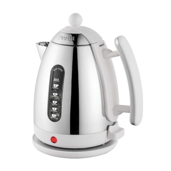Dualit Lite Kettle - 1.5L Jug Kettle - Polished with Gloss White, High Gloss Finish - Fast Boiling Kettle by Dualit - 72015