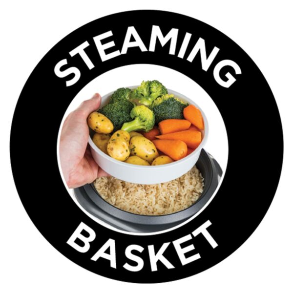 Russell Hobbs Electric Rice Cooker - 1.2kg (6 Portion - 145g per serving) Removable non stick bowl, Dishwasher-safe bowl & lid, Steamer basket, measuring cup & spoon inc, Energy saving, 300W, 27030
