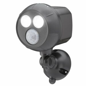 Mr Beams MB390 300-Lumen Weatherproof Wireless Battery Powered LED Ultra Bright Spotlight with Motion Sensor, Brown