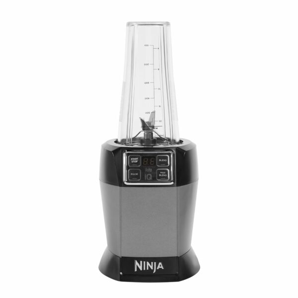 Ninja Blender with 2 Automatic Programs: Blend & Max Blend, Pulse Setting, 2x 700ml Cups with Spout Lids, 1000W, Dishwasher Safe Parts, Smoothie Maker, Auto-iQ, Black BN495UK