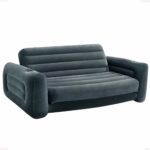 Intex Queen Size sofa bed Pull-Out Inflatable camping with 3 quick inflation and deflation valves, ‎203.2 x 231.14 x 66.04 cm, Charcoal grey