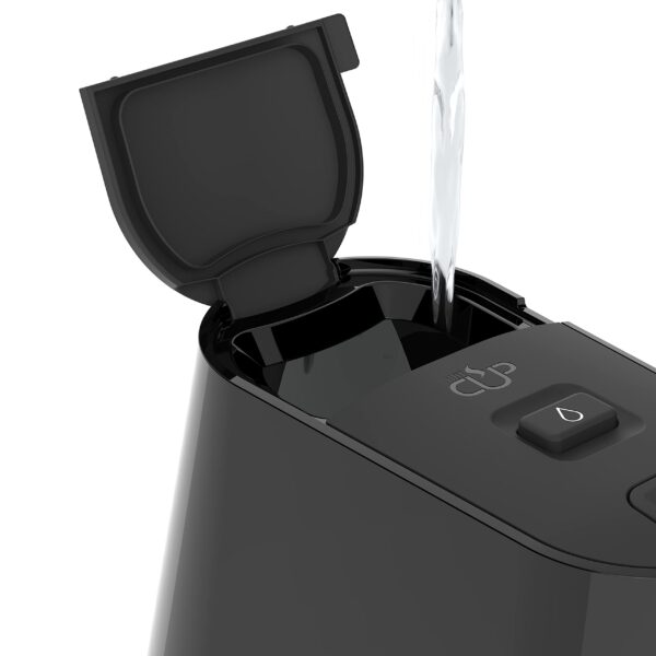 Breville HotCup Hot Water Dispenser | 1.7 Litres with 3 KW Fast Boil | Pre-set cup fill, with manual “STOP” button | Energy-efficient use | Gloss Black [VKT124]