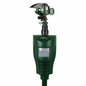 GARDIGO® Water Jet Animal Repellent | Bird Repellent, Heron Repellent, Cat Repellent Garden | Motion Activated Sprinkler | Up to 10m Range | Pigeon Deterrent Heron Scarer | Batteries Included