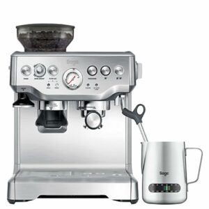 Sage - The Barista Express - Bean to Cup Coffee Machine with Grinder and Milk Frother, Brushed Stainless Steel