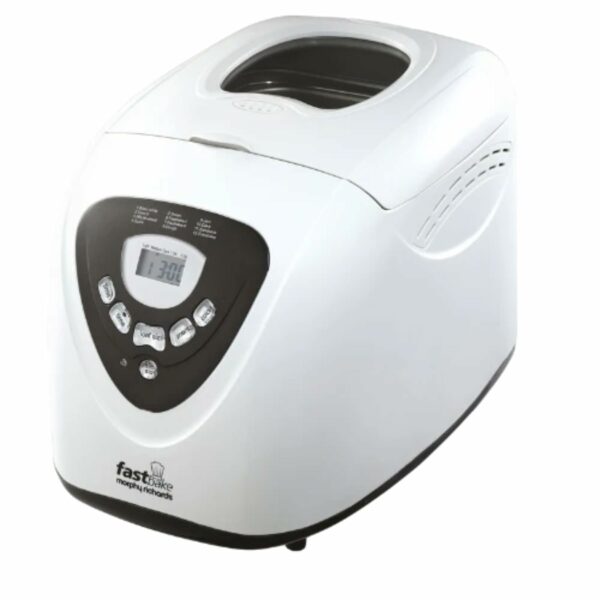 Morphy Richards Fastbake Breadmaker, 12 Programmes, 1.5lb, 2lb Loaf Sizes, 13 Hour Delay Timer, Keep Warm, 48281