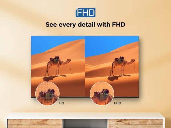 TCL 32SF540K 32-inch FHD Smart Television - HDR & HLG-Dolby Audio-DTS Virtual X/DTS-HD-Metal Bezel-less-Dual-band Wifi 5-with Fire OS 7 system