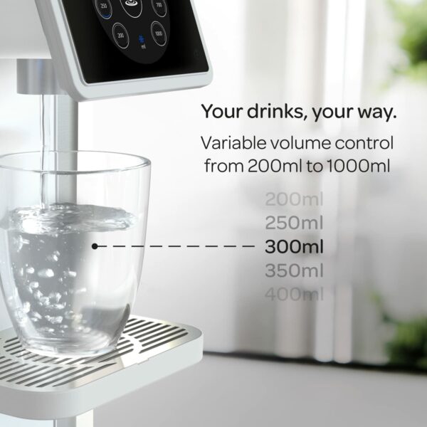 Aqua Optima Aurora Chilled Filtered Water Dispenser - 3.8L Capacity - With 1 x 30 Day Evolve+ Water Filter for the Reduction Of Microplastics, Chlorine, Limescale And Other Impurities