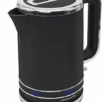 Andrew James Electric Kettle, Fast Boil Kettle with Large 1.7L Kettle, Cordless Quiet Kettle with Reusable Filter, Quick Boil Kettle, Modern, Stylish, Practical, Lumiglo Kettle 3000W (Black)