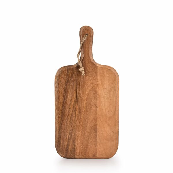 Samhita Acacia Wood Cutting Board, for Meat, Cheese, Bread, Vegetables & Fruits, with Grip Handle (38.1cm x 17.78cm)