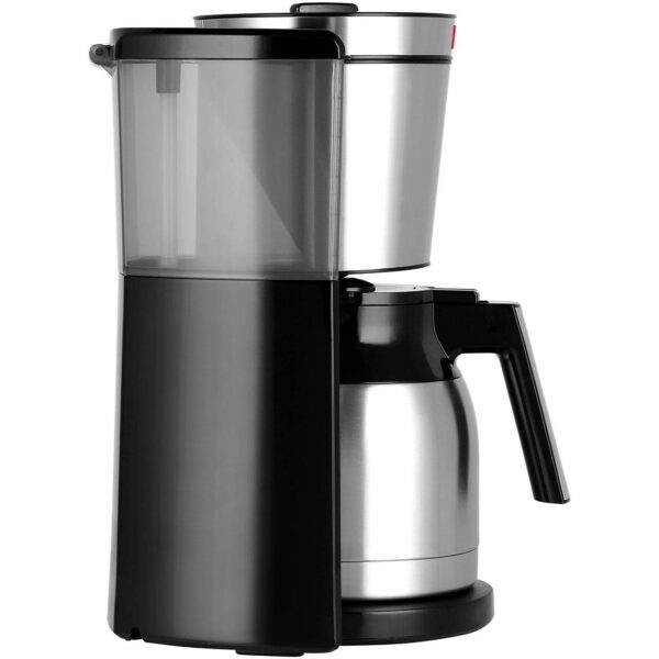 Melitta 6738044 Filter Coffee Machine with Insulated Jug, Timer Feature, Aroma Selector, Look Therm Timer Model, Black/Brushed Steel, 1011-16