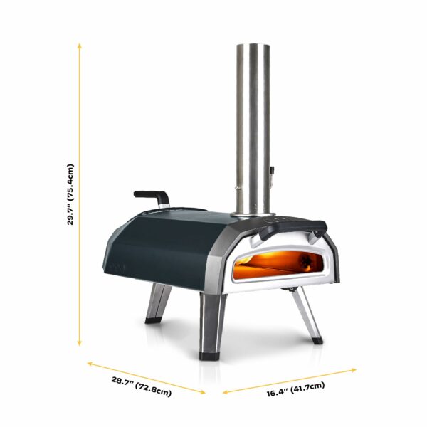 Ooni Karu 2 Multi-Fuel Outdoor Pizza Oven - Wood and Gas Outdoor Pizza Oven with Pizza Stone Intergrated Thermometer, Pizza Oven Outdoor