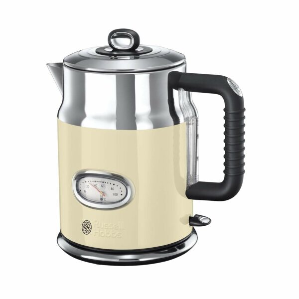 Russell Hobbs 21672 1.7l Capacity 360° Base Retro Vintage Kettle, Cream