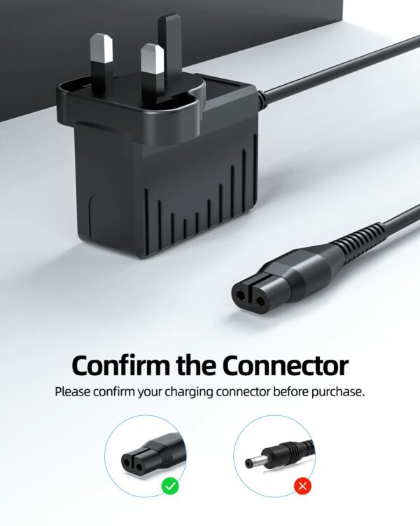 5.5V Charger Fit for Karcher Window Vac Cleaner WV1, WV2, WV5, WV55, WV60, WV70, WV75, WV1 Plus, WV2 Plus, WV60 Plus, WV75 Plus, WV5 Premium, WV Classic Window Vacuum Cleaner Power Cord