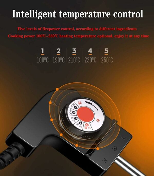 Hotpot Grill, Indoor Smokeless Korean Bbq, Shabu Shabu Electric Hot Pot With Divider, Portable Table Party Bbq And Hot Pot