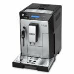 DeLonghi Eletta Plus Fully Automatic Bean to Cup Coffee Machine, Cappuccino, Espresso Coffee Maker, ECAM 44.620.S, Stainless Steel & Black