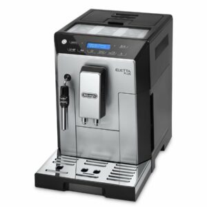 DeLonghi Eletta Plus Fully Automatic Bean to Cup Coffee Machine, Cappuccino, Espresso Coffee Maker, ECAM 44.620.S, Stainless Steel & Black