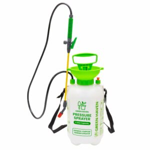 GREEN HAVEN 5 Litre Pump Action Pressure Sprayer - Pump sprayer with Adjustable & Carrying Strap, High-Pressure Spray for Weed Killer Pesticides Fungicides Cleaning