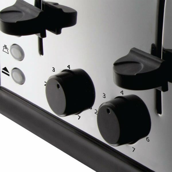 Russell Hobbs 4 Slice Toaster High lift feature, 7 Browning levels, Frozen/Cancel/Reheat function, Red indicator lights