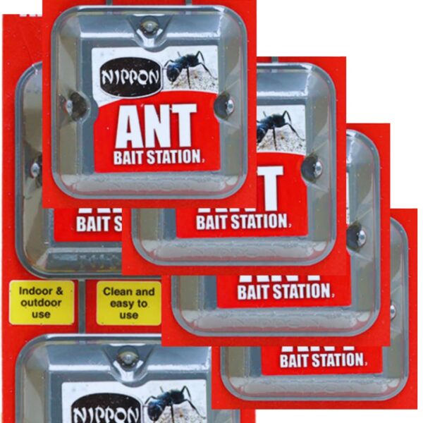 2 x Nippon Ant Bait Station Twin - nippon ant killer Ant Bait Station outdoor, ant nest killer bait stations also use as ant killer indoor, home, garden (ant traps)