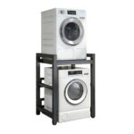 VETERS Dryer Stand Height adjustable Portable Stacking Kit for Front Loader Washing Machine & Tumble Dryer,Storage Rack over washing machine storage unit,400KG Load Capacity