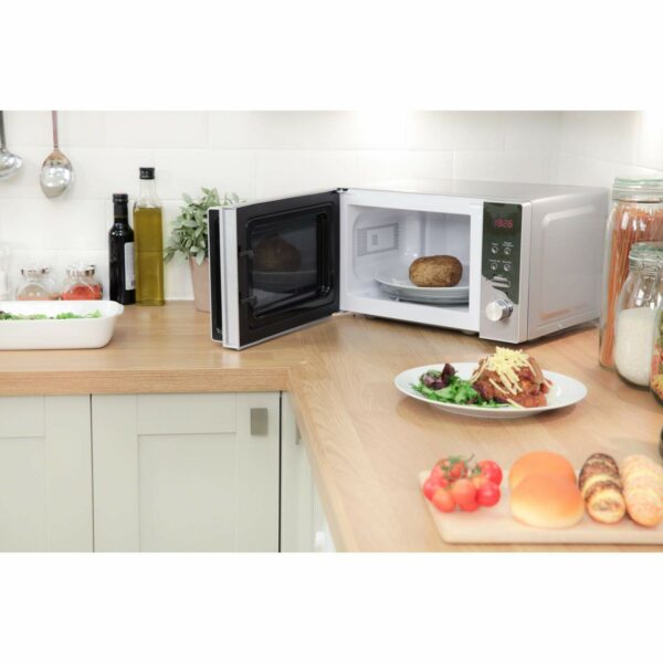 Russell Hobbs RHM2076S Freestanding Compact Microwave, 800 W, 20 liters, Silver