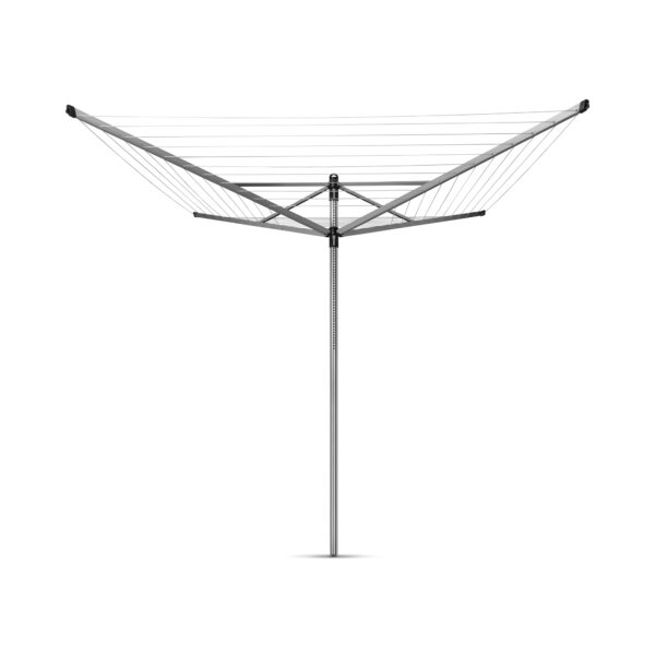 Brabantia Lift-O-Matic 60 Metres of Clothes Line - Adjustable in Height - UV-Resistant Non-Slip Lining - Umbrella System