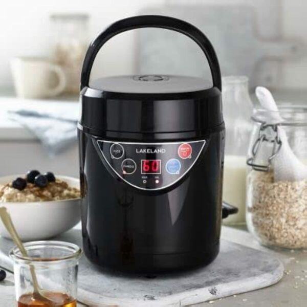 Lakeland 2 Portion Mini Electric Rice Cooker – 500ml Non-Stick Pan White Or Brown Rice & Porridge