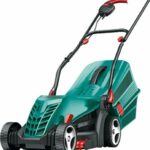 Bosch Electric Lawnmower Rotak 34 R (1300 W, Cutting width: 34 cm, 20-70 mm adjustable cutting height, In carton packaging)