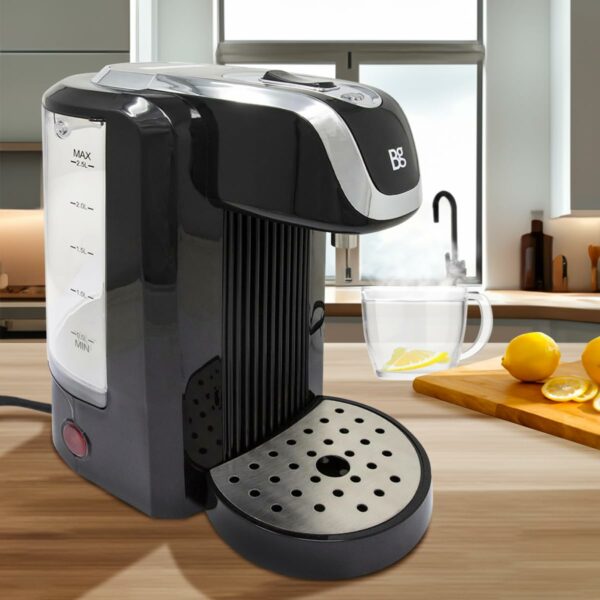 2.5L Instant Hot Water Dispenser - Use For Cup Of Tea & Coffee Maker | Suitable For Home, Kitchen & Office | Electric Kettle with Tank - Removable Dip Tray, Fast Boil, Energy-Efficient Machine - Black